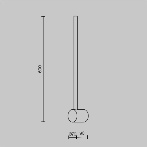 Настенный светильник (бра) Луч света / Light stick 3000К 7Вт (Латунь) MOD237WL-L6BS3K - фото 8