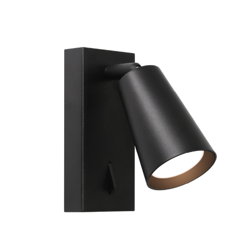 Светильник WOLTA WSL-GU10/W11BL под лампу GU10 Черный CONO - фото 6.