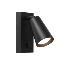 Светильник WOLTA WSL-GU10/W11BL под лампу GU10 Черный CONO