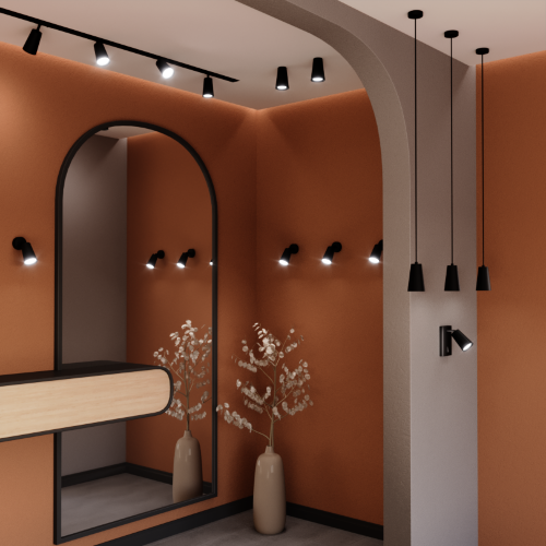 Светильник WOLTA WSL-GU10/W11BL под лампу GU10 Черный CONO - фото 2.