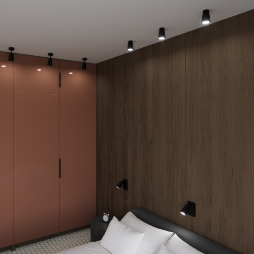 Светильник WOLTA WSL-GU10/W11BL под лампу GU10 Черный CONO - фото 4.