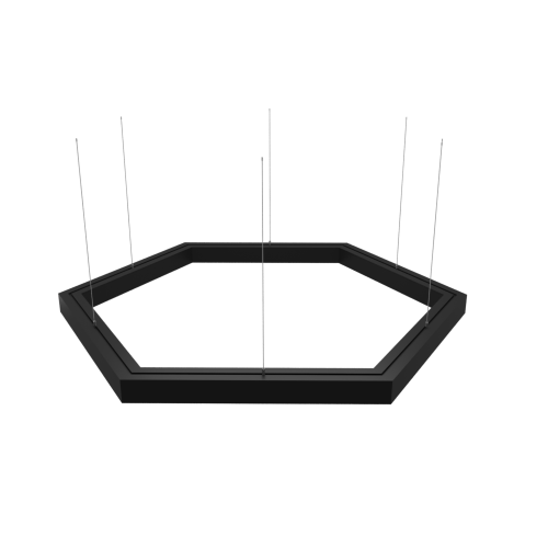 Светильник WOLTA PRO КОНТУР ГЕКСА ДСО03-108-500-3К-Ч Матовый - фото 3.