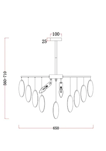 Люстра Freya FR5104PL-06N (Никель) - фото 2