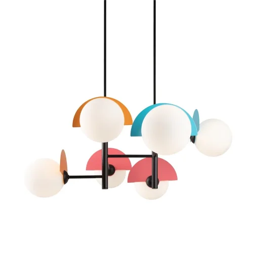 Подвесной светильник Сепия / Sepia (Черный) FR5391PL-06CFL - фото 8