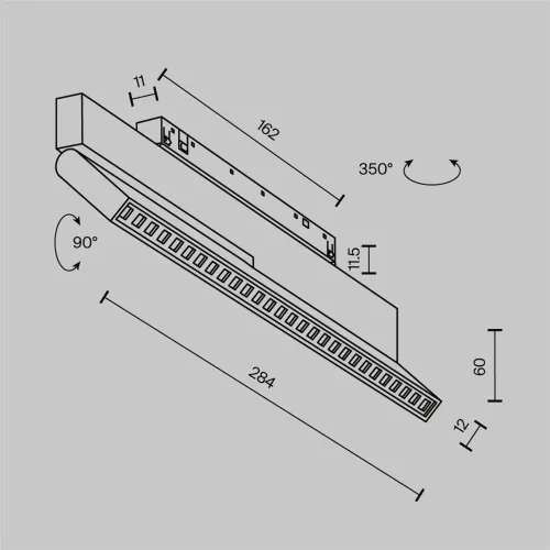 Трековый светильник Точки поворотный / Points Rot Exility X 2700-6000K 12Вт 40° Dim Smart Zigbee (Черный) TR242-4-12WTW-DSZ-B - фото 8
