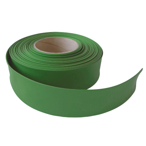 UIS-R100 35-17-025 GREEN GRASS ROLL Термоусадочная трубка, рулон 25 м, Диаметр до усадки 35 мм, после 17 мм, Зеленая трава. - фото 1