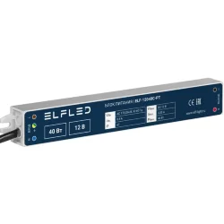 Блок питания герметичный компактный ELF, 12В, 40Вт, металл, IP67