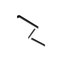 Светильник ЗигЗаг S50 (RAL9005/3x651mm-135/LT70 — 4K/41W)