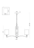 Подвесной светильник Берег реки / Riverside (Латунь) FR1007PL-07BS - фото 4