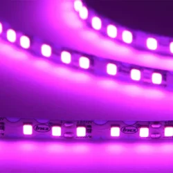 Светодиодная лента S-образная 2835, 120led/m, pink, 12V, IP20, BA7