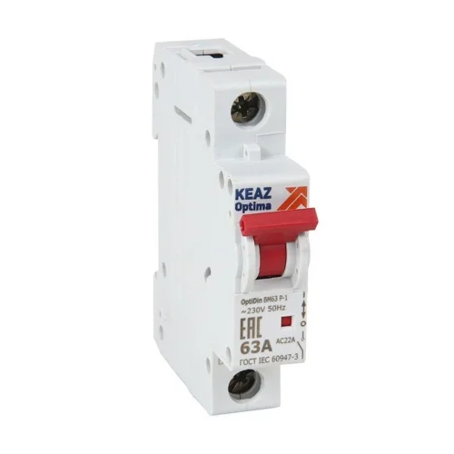 Выключатель нагрузки модульный 1п 40А OptiDin BM63Р УХЛ3 КЭАЗ 103891 - фото