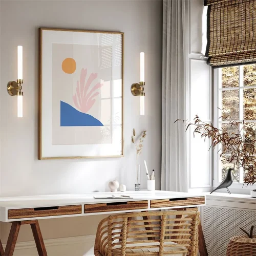 Настенный светильник (бра) Stelo 3000К 7Вт (Латунь) - фото 12