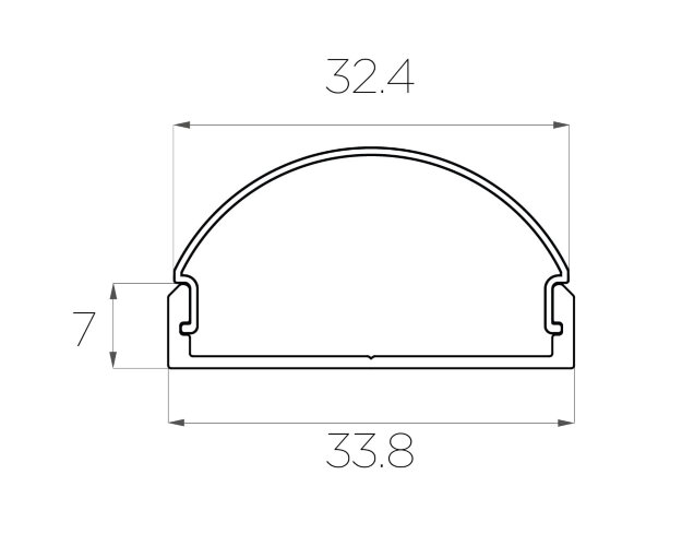 Профиль накладной алюминиевый LC-LP-0733-2 Anod - фото 4