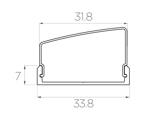 Профиль накладной алюминиевый LC-LP-0733-2 Anod - фото 5