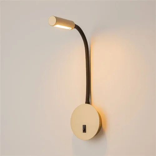 Настенный светильник (бра) Stem 3000К 3Вт IP 20 (Матовое Золото) - фото 10