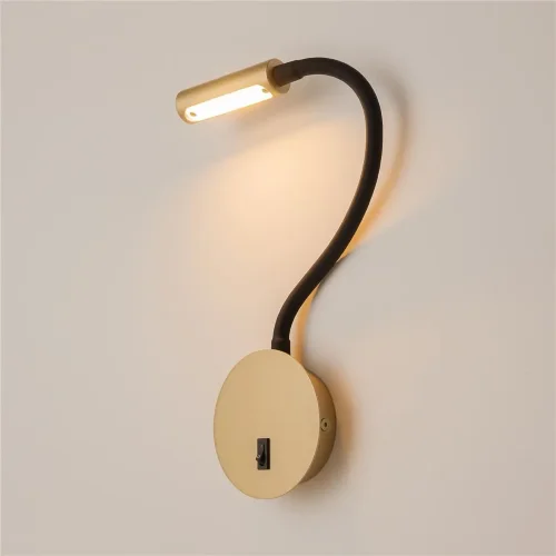 Настенный светильник (бра) Stem 3000К 3Вт IP 20 (Матовое Золото) - фото 11