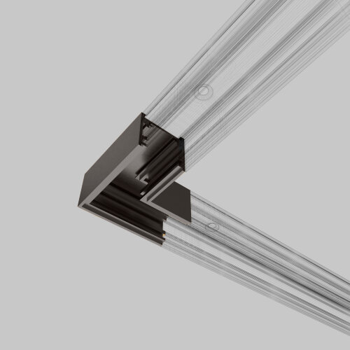 Titan Line Коннектор угловой для накладного шинопровода титан - фото 1