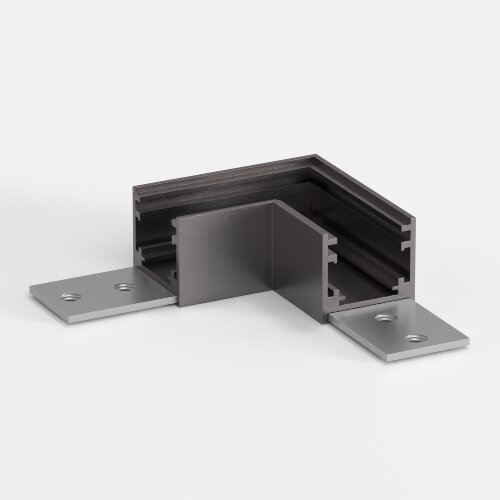 Titan Line Коннектор угловой для накладного шинопровода титан - Фото 2