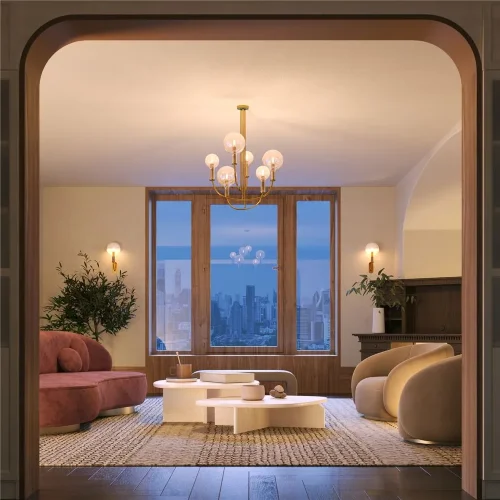 Подвесной светильник Status E14х6 (Латунь) - фото 3