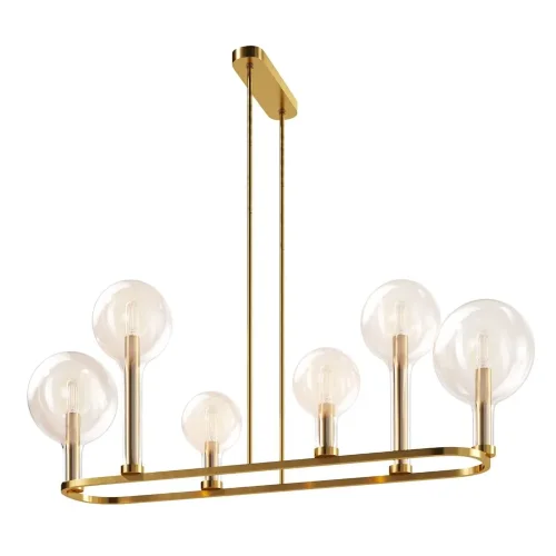 Подвесной светильник Status E14х6 (Латунь) - фото