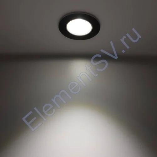 Светодиодный светильник встраиваемый 86 Nest Series Black Round (5W,Day White) - фото 2.