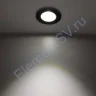 Светодиодный светильник встраиваемый 86 Nest Series Black Round (5W,Day White) - фото 2.