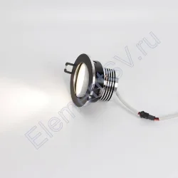 Светодиодный светильник встраиваемый 86 Nest Series Black Round (5W,Day White)