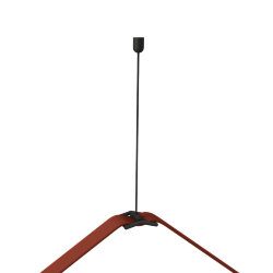 Подвесное крепление гибкого трека-ремня Belty, серия Base, H200-1200мм, IP20, черный, пластик, Denkirs TR5517-BK