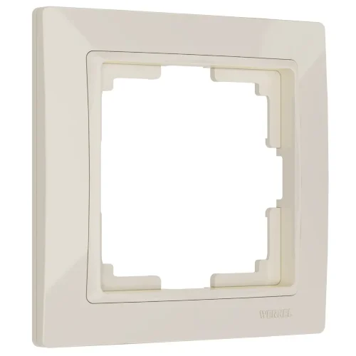 Рамка из поликарбоната на 1 пост Snabb Basic слоновая кость W0012003 - фото