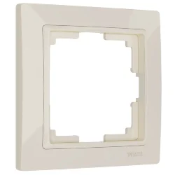 Рамка из поликарбоната на 1 пост Snabb Basic слоновая кость W0012003