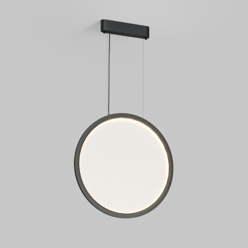 Подвесной светильник вертикальный VEIL, 35 Вт, ?600?2100 мм, LED 2700-6000K, IP20, пульт Д/У (в комплекте), черный, алюминий, акрил.