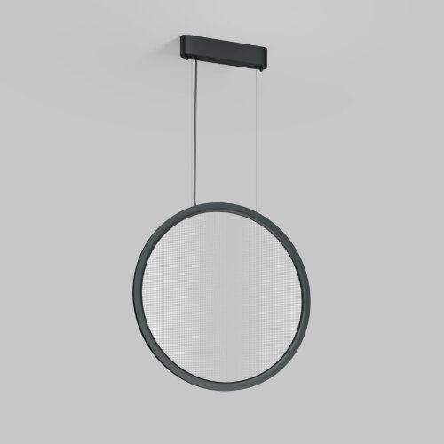 Подвесной светильник вертикальный VEIL, 35 Вт, ?600?2100 мм, LED 2700-6000K, IP20, пульт Д/У (в комплекте), черный, алюминий, акрил. Фото 2