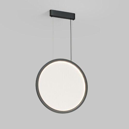 Подвесной светильник вертикальный VEIL, 35 Вт, ?600?2100 мм, LED 2700-6000K, IP20, пульт Д/У (в комплекте), черный, алюминий, акрил. Фото 3