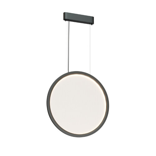 Подвесной светильник вертикальный VEIL, 35 Вт, ?600?2100 мм, LED 2700-6000K, IP20, пульт Д/У (в комплекте), черный, алюминий, акрил. Фото 6