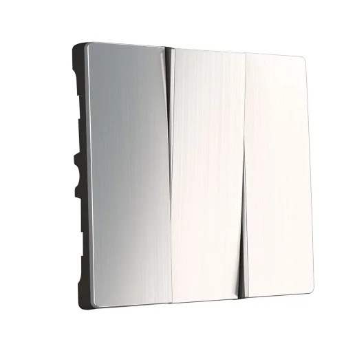 Набор клавиш для выключателя трехклавишного(глянцевый никель) W1139002 - фото