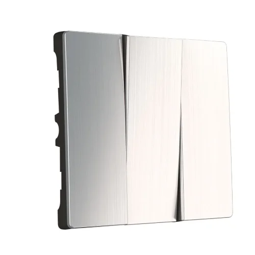 Набор клавиш для выключателя трехклавишного(глянцевый никель) W1139002 - фото