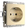 Розетка с заземлением (шампань) W1171011 - фото