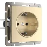 Розетка с заземлением (шампань) W1171011 - фото