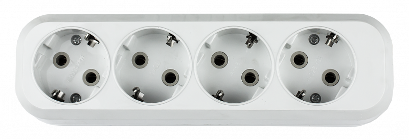 Колодка УЗ-4-GRAND четырехместная с заземлением 5140 IN HOME - Фото