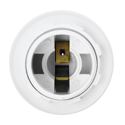Патрон WOLTA WLH-007   E27 с кольцом, пластиковый, белый