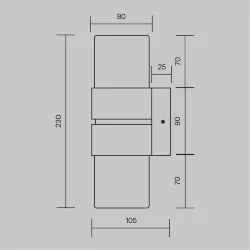Настенный светильник (бра) Torris 3000К 12Вт (Латунь)