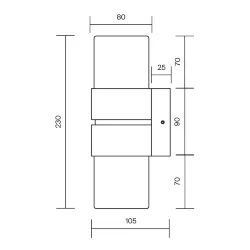 Настенный светильник (бра) Torris 3000К 12Вт (Латунь)