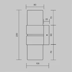 Настенный светильник (бра) Torris 3000К 12Вт (Латунь)