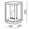 Ландшафтный светильник Келья / Cell E27x1 15Вт IP 54 (Графит) O452FL-01GF - фото 5