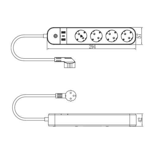 P-GCL4-1.8 A201-UC-WF WHITE Умный сетевой фильтр Wi-Fi, 1.8м Пвс 3х1.5, 4 гнезда, с-з, 2USB+Type-C 5В, 3A, 16A, До 3680Вт, Голосовое управление+приложение UnielSmart, TM Uniel - фото 9