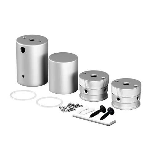 Набор для вертикального накладного монтажа Nemo D25 серебро (Серебро) - фото