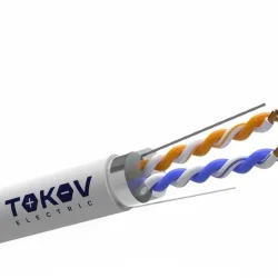 Кабель витая пара F/UTP 2х2х24AWG кат.5E PVC TOKOV ELECTRIC TKE-C06-F22-5E-305-PVC