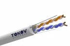 Кабель витая пара F/UTP 2х2х24AWG кат.5E PVC indoor 305м (м) TOKOV ELECTRIC TKE-C06-F22-5E-305-PVC - фото