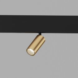 Slim Magnetic Трековый поворотный светильник 5W 4200K Cantors латунь 85036/01 (062798)