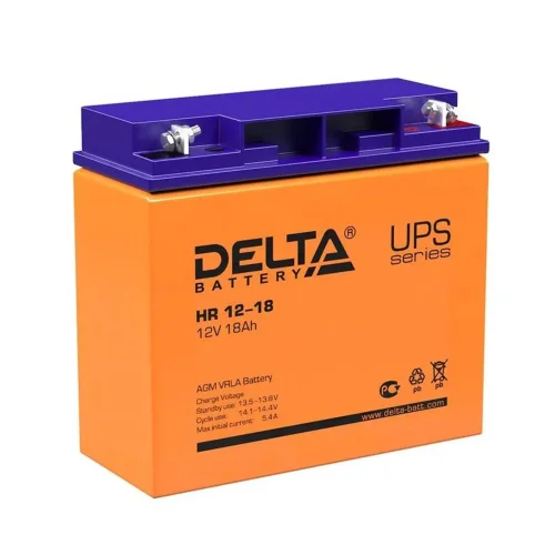 Аккумулятор UPS 12В 18А.ч HR 12-18 Delta 4614010180005 - фото